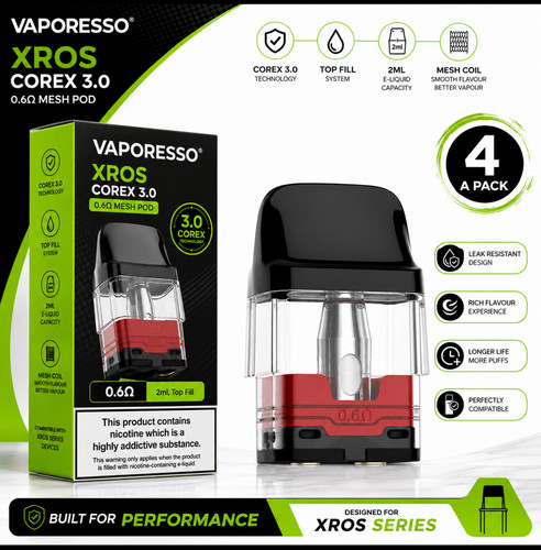Vaporesso xros corex pods - corex, 3.0