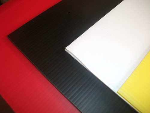 Sheets fluted plastic - fluted,
